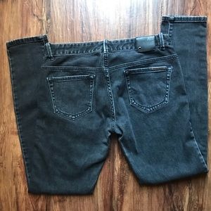 Armani exchange black distressed jeans